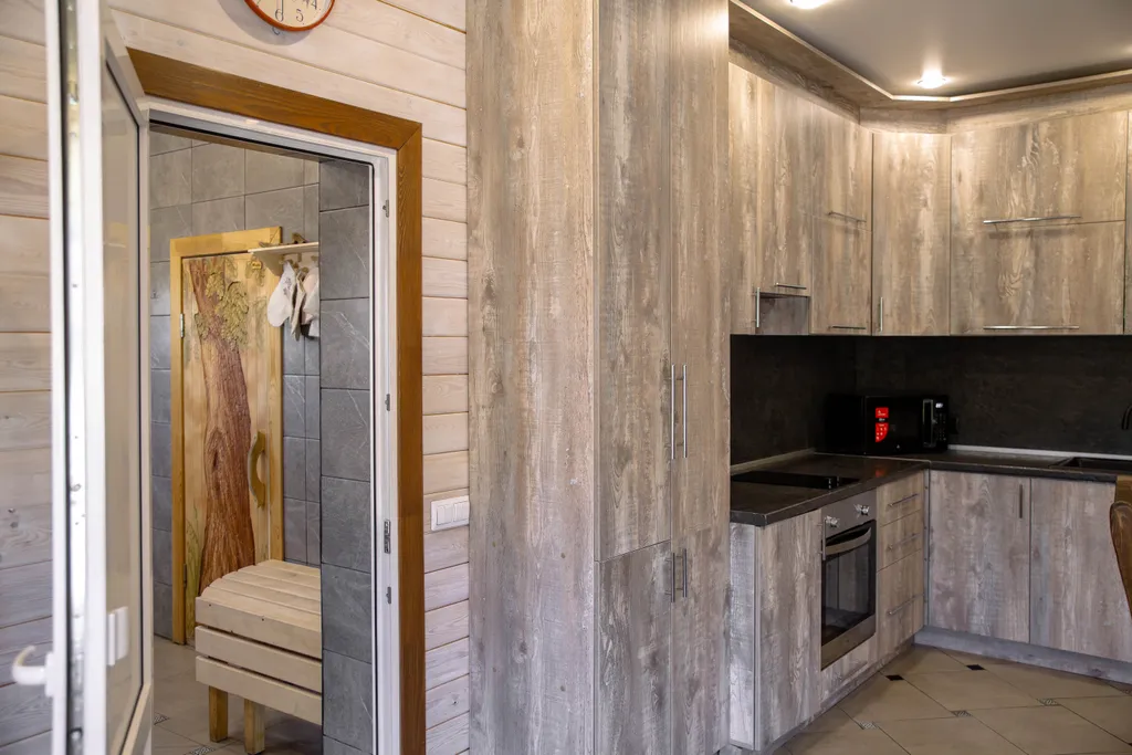 Двухэтажный коттедж с баней