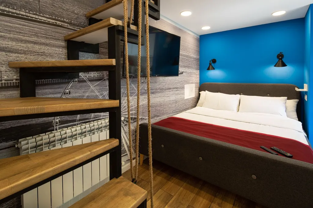 Апартаменты на 4 гостей с внутренним двориком