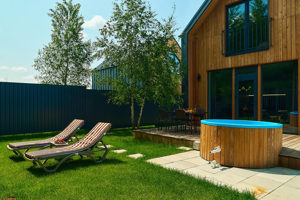 Коттедж Барнхаус с баней, бильярдом и видом на лес — Истра