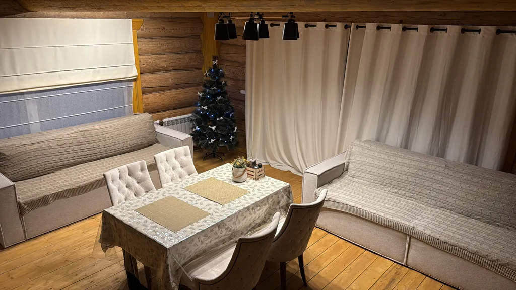 Коттедж Презентабельный и абсолютно экологичный дом из бревна — Красное Село