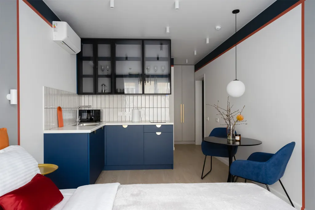 Квартира Квартира Комфортная студия с сауной Янтарь у Верхнего озера — Калининград