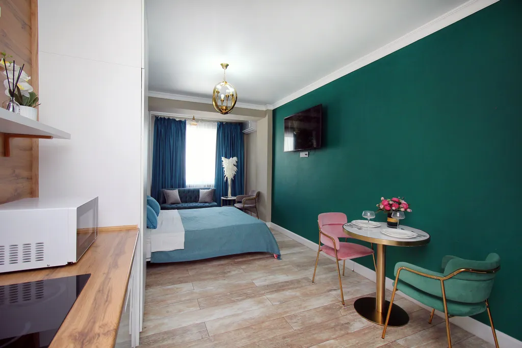 Уютная квартира с видом на горы и Коктобе