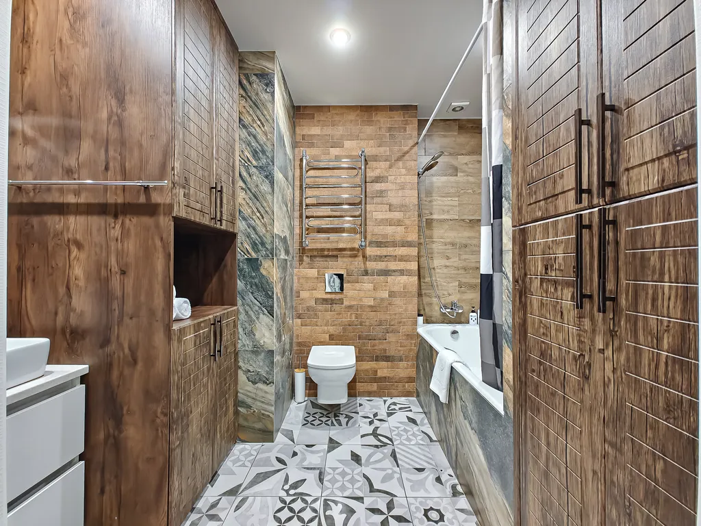 Масштабная двухкомнатная с кроватью super king-size в ЖК Дождь