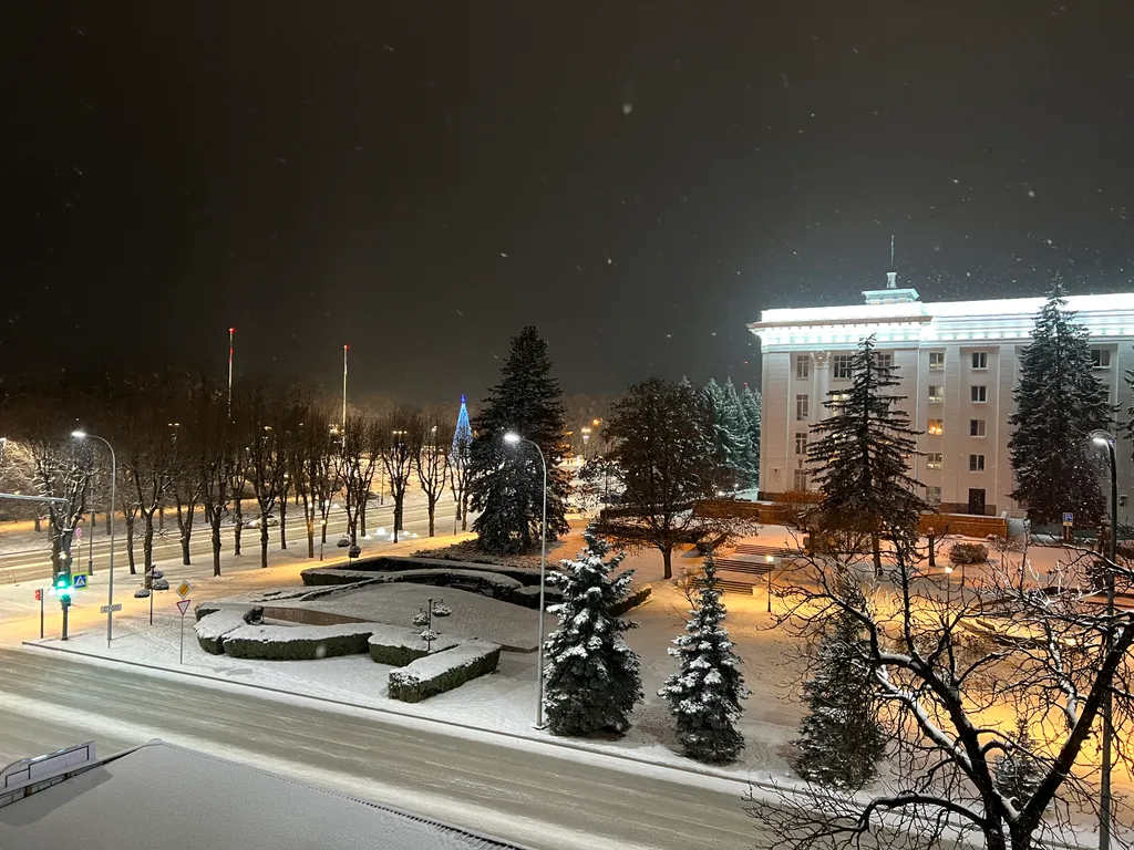 Уютная студия с видом на Белый дом и парк