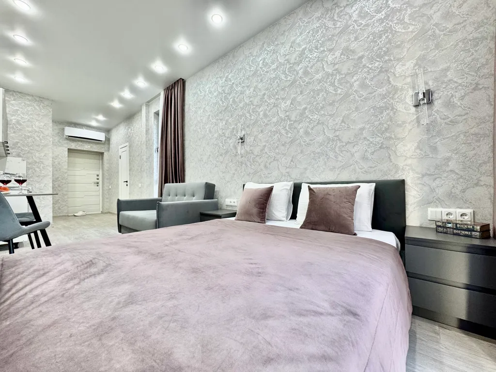 Квартира Квартира Стандарт с видом на море и бассейн — Лазаревское