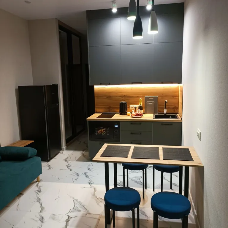 Уютная студия с видом на горы