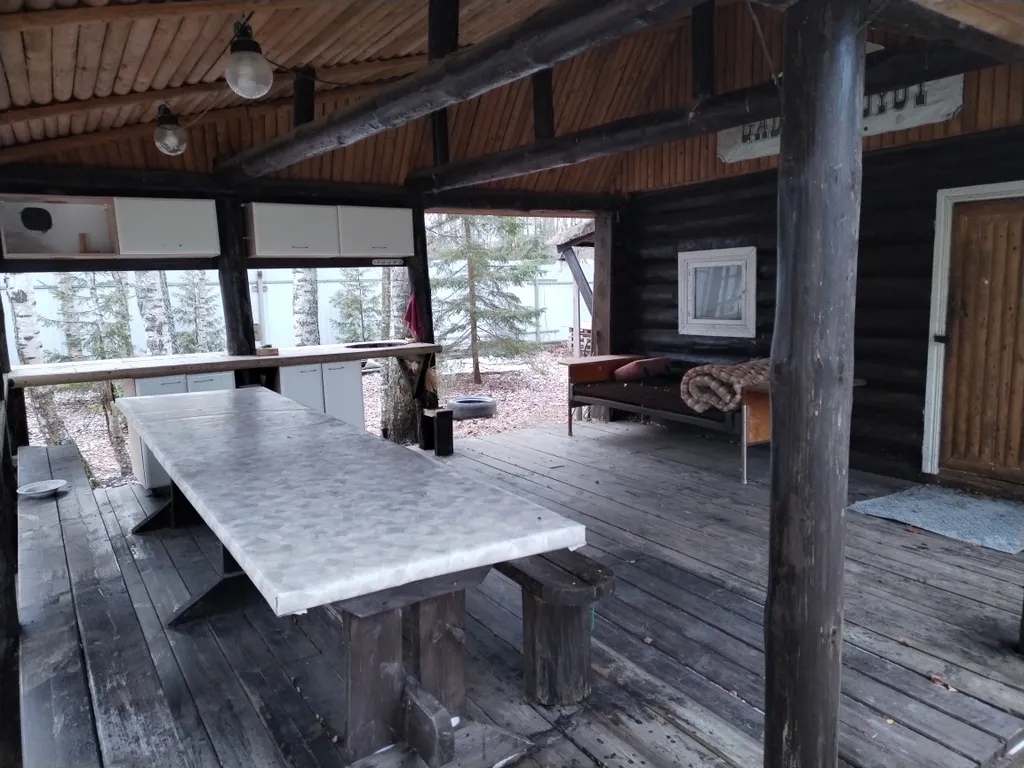 Большой коттедж в лесу