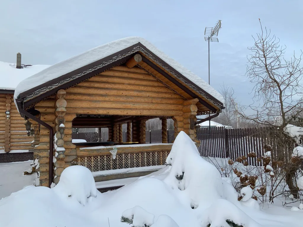 Дом-баня в деревенском стиле