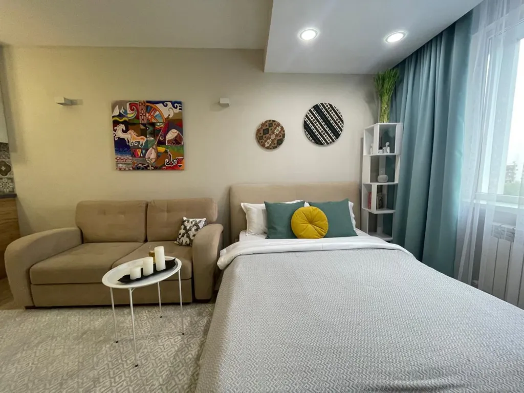 Этно студия Жетысу с прекрасным видом на горы