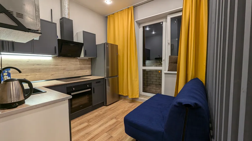 Просторная квартира - студия в стиле Лофт