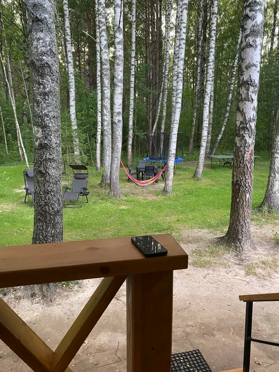 Уютный домик в лесу около реки