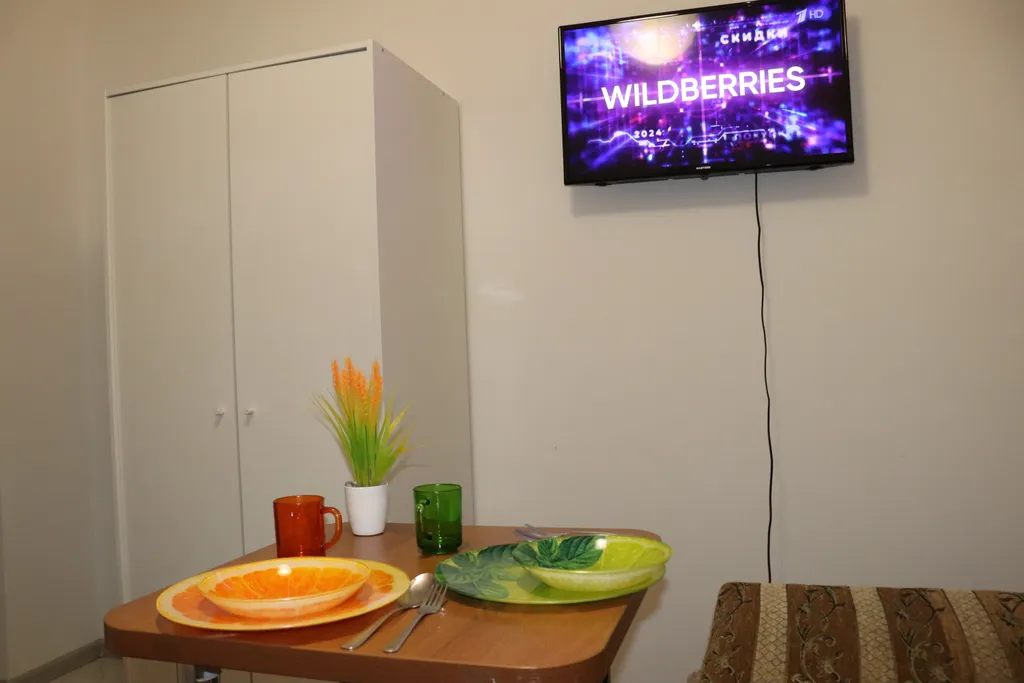 Тихая студия с двуспальным диваном у станции МЦД-4 Железнодорожная