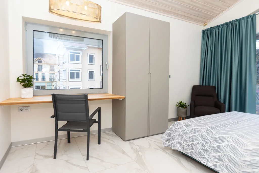 Квартира с 3 спальнями, камином с живым огнём и видом на горы