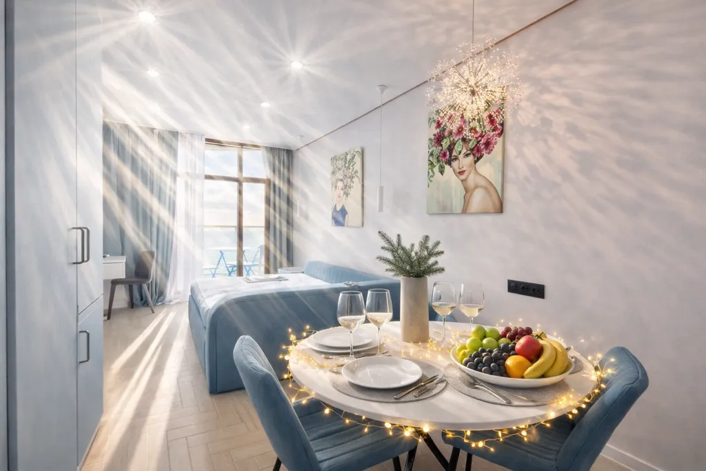 Дизайнерская студия ls-lux-fly sky лучший вид на море с 16 этажа