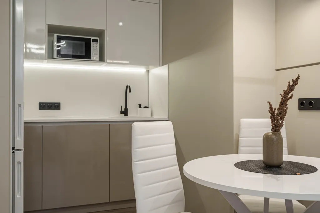 Лаконичная квартира Бурбон в ЖК Притяжение