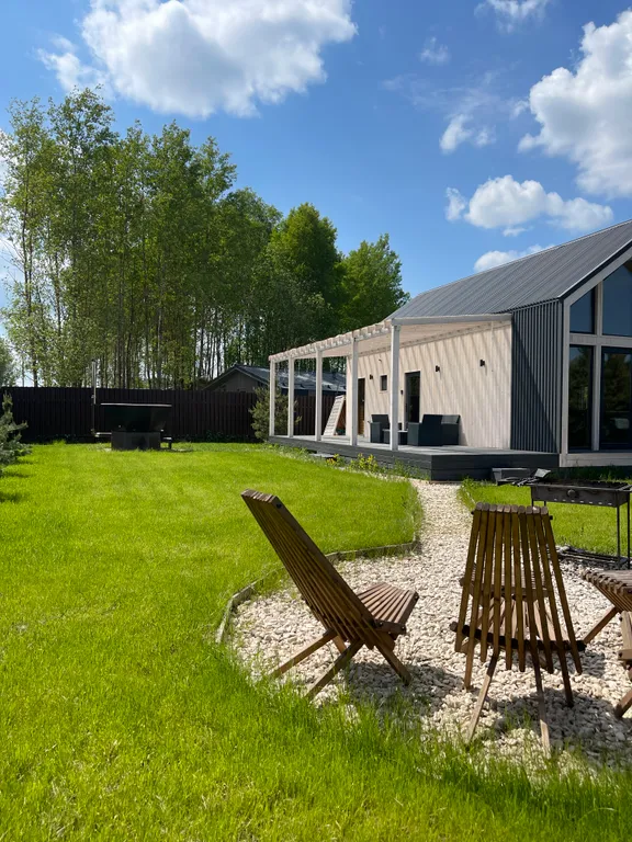 Дом с сауной и горячим чаном