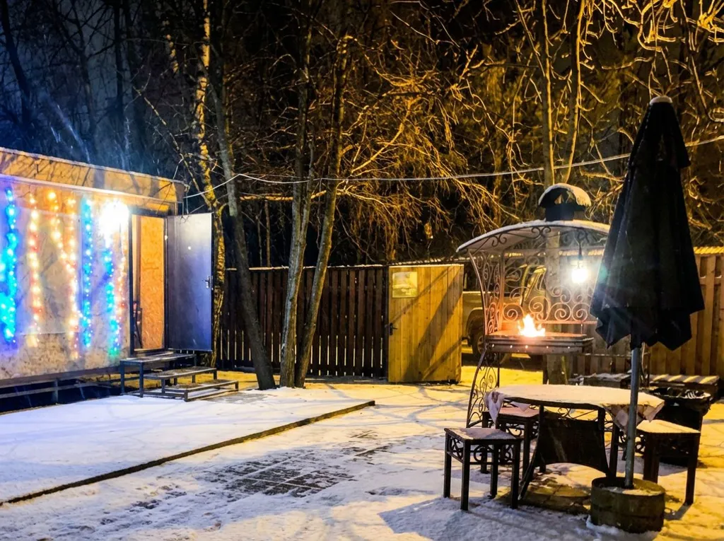 Шале дровяная баня и чан в подарок