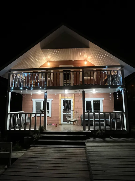 Домик на пруду, банька на дровах