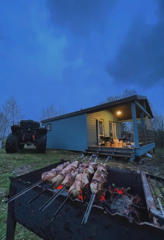 Дом в лесу из клеенного бруса