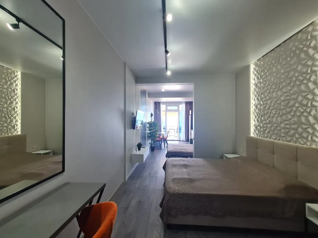 Квартира Квартира Vip студия с террасой и шезлонгами — Лазаревское