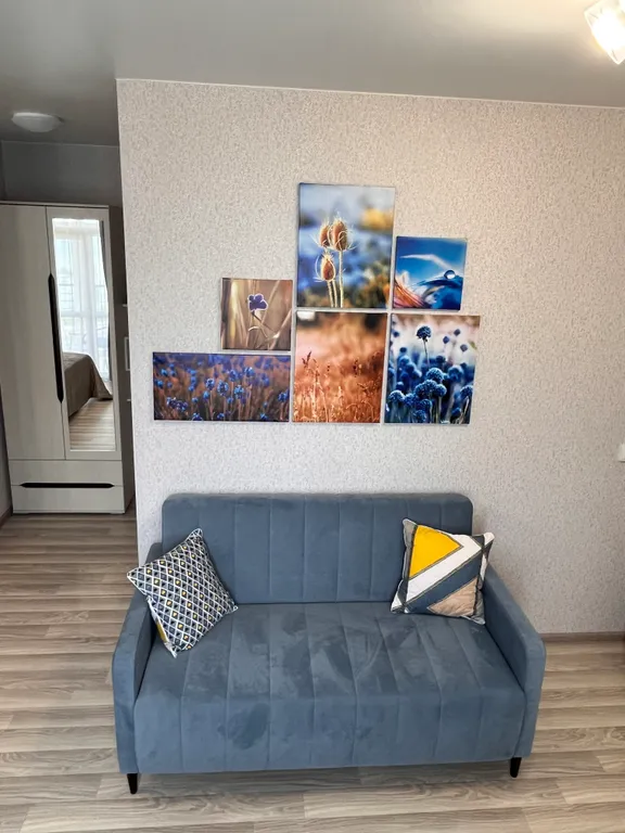 Квартира Квартира Невероятно уютная новая студия с красивым видом на реку и город — Волгоград