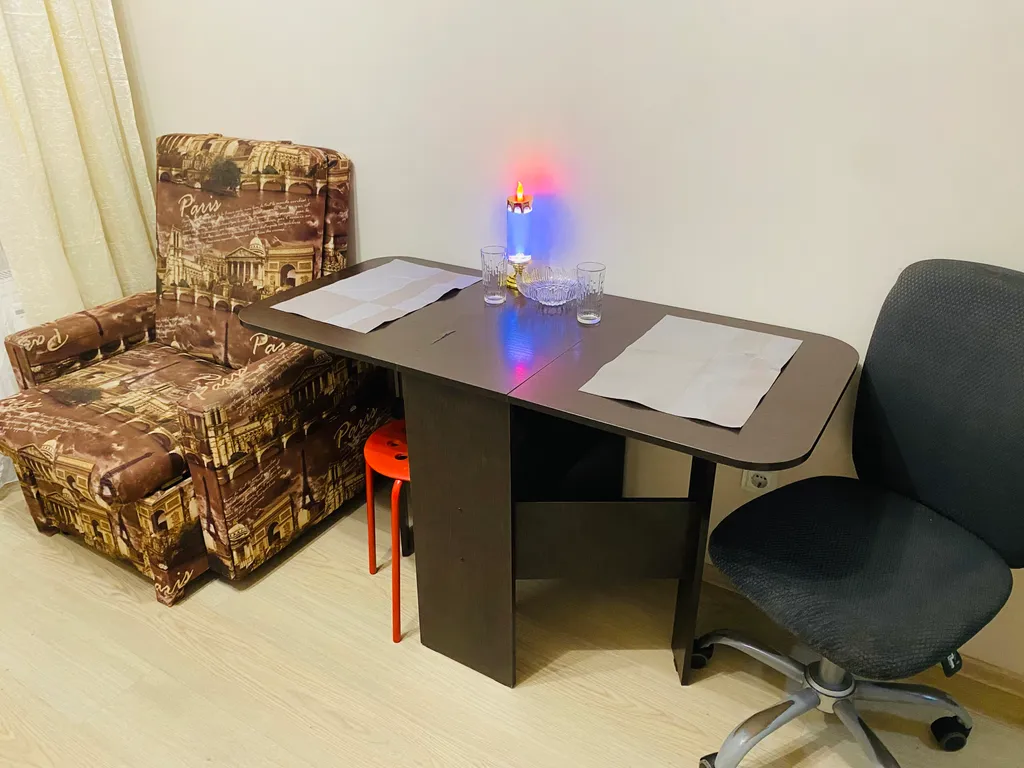 Уютная квартира с прекрасным видом на город в огнях