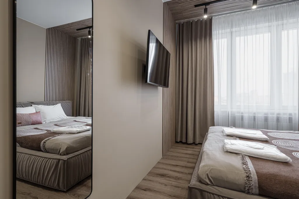 Уютная квартира Кашемир с шикарным видом на город