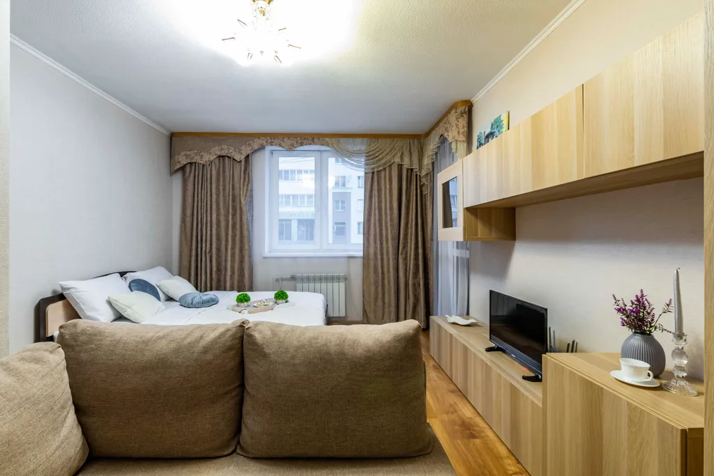 1комнатная квартира с лоджией для 4-х гостей