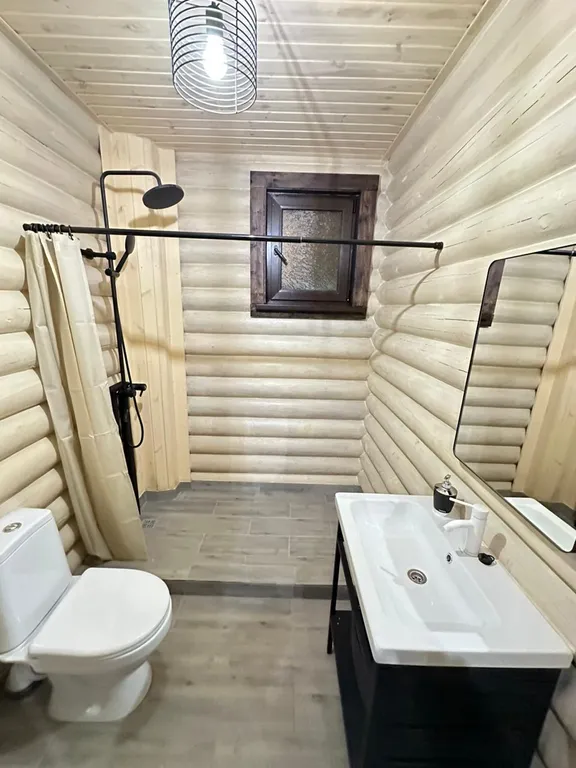 Дача из сруба в Барзикау рядом с Верхним Фиагдоном с бассейном