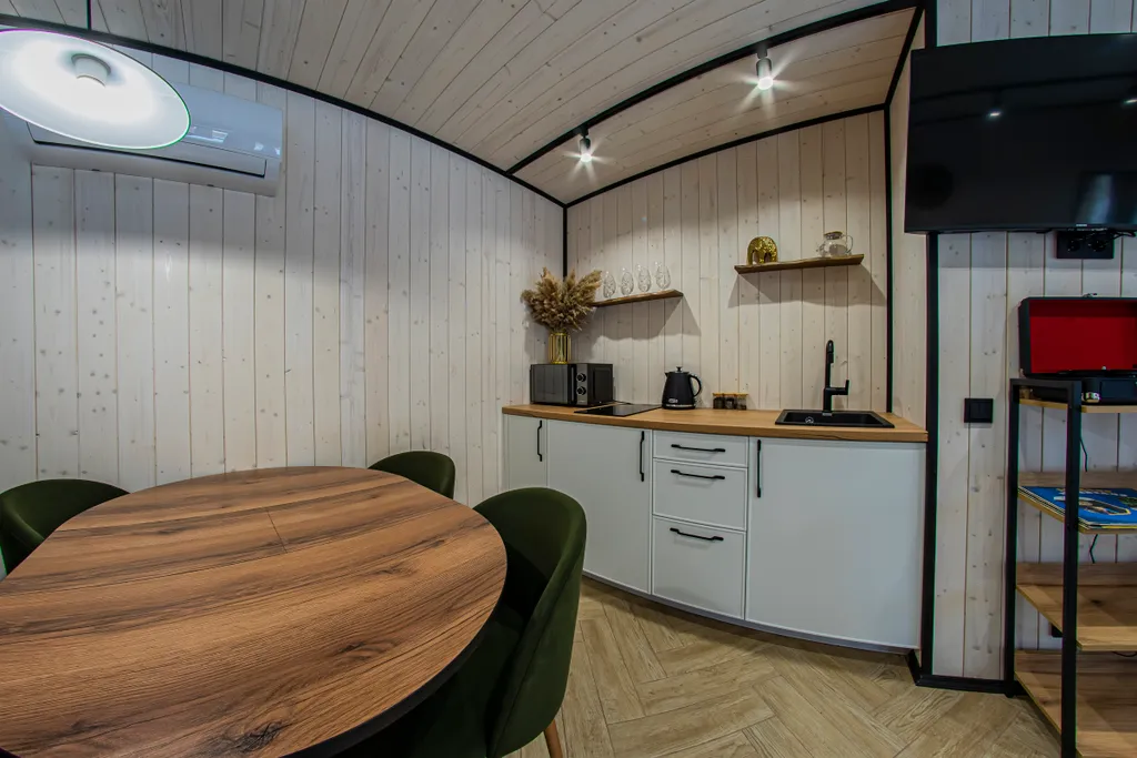 Вилла в Сосновом лесу с чаном и баней