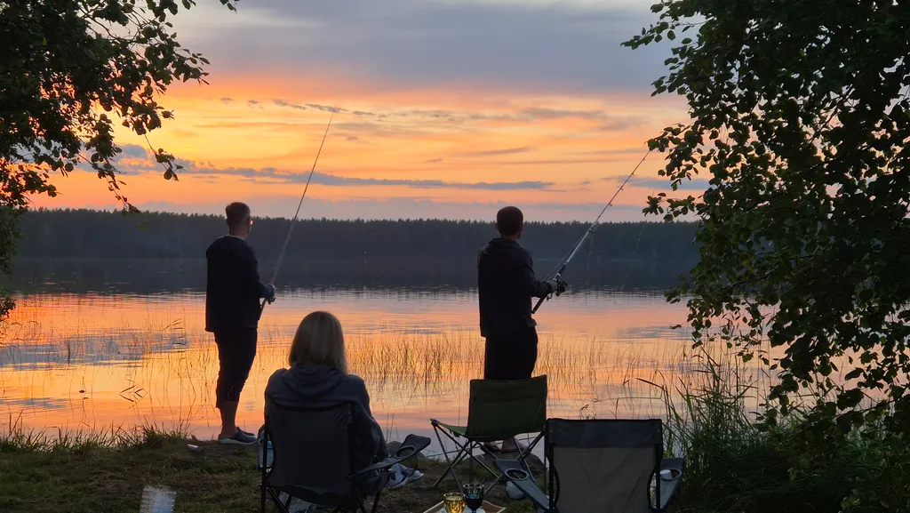 Коттедж Уютнейший дом с роскошным видом на озеро и пляжем.Карелия совсем рядом — Ларионово