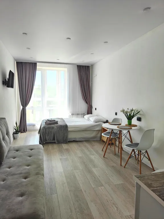 Квартира Красивая студия Skandi с панорамным окном у Море-парка — аренда посуточно в Киров