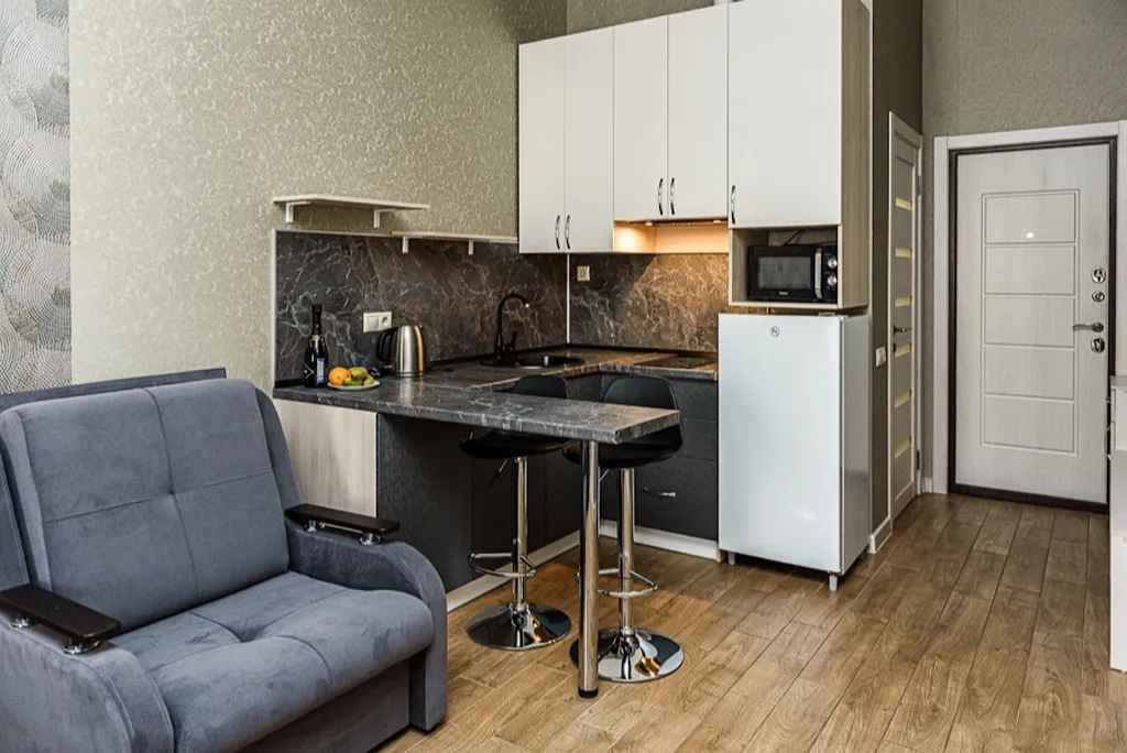 Квартира Квартира Студия с балконом и видом на море в ЖК Черноморский-2 — Геленджик