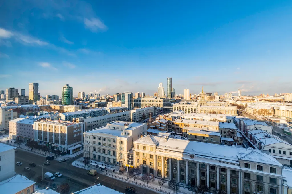 Стильная студия в центре города с хорошим видом