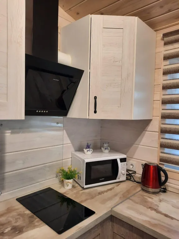 Уютный дом с дровяной баней и камином у Петергофа.