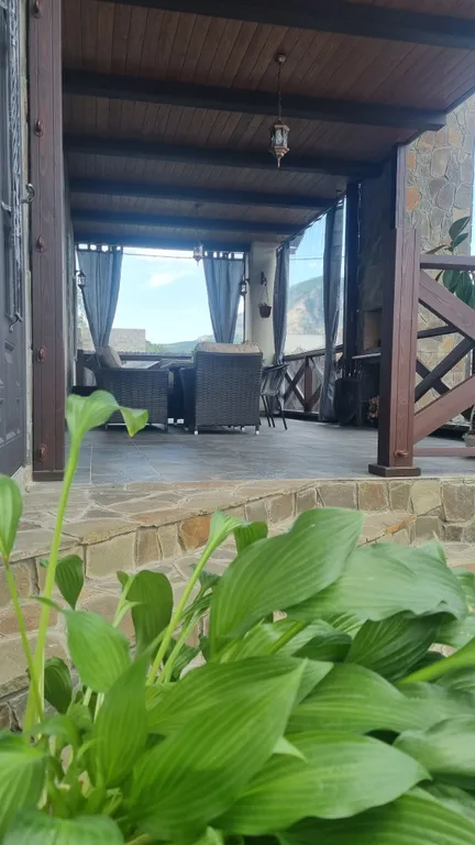 Новый дом с финской сауной, террасой и видом на гору Змейка