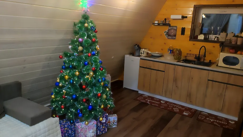 Дом А-фрейм с банным чаном