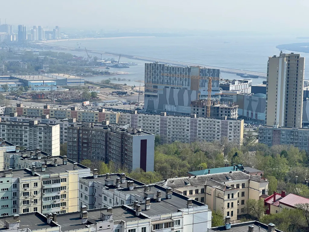 Квартира Отличная видовая квартира в центре города — Хабаровск