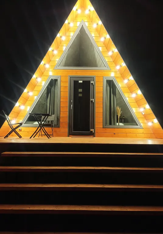 Дом в стиле A-frame рядом с озером в 30 минутах от Нижнего Новгорода