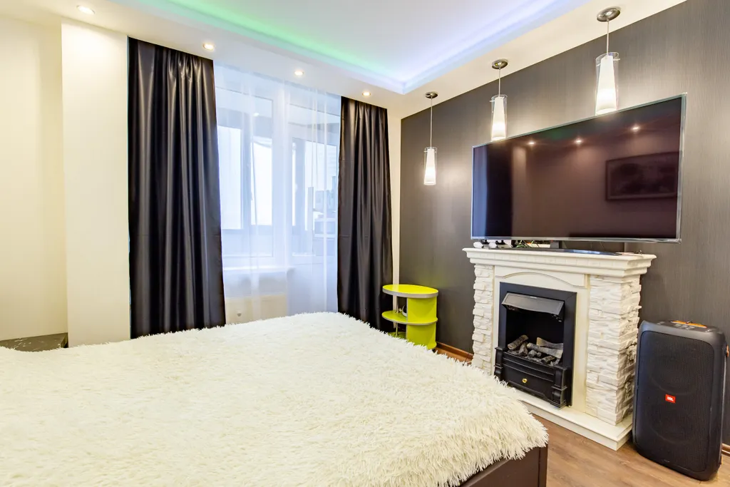 Шикарная студия с камином у метро