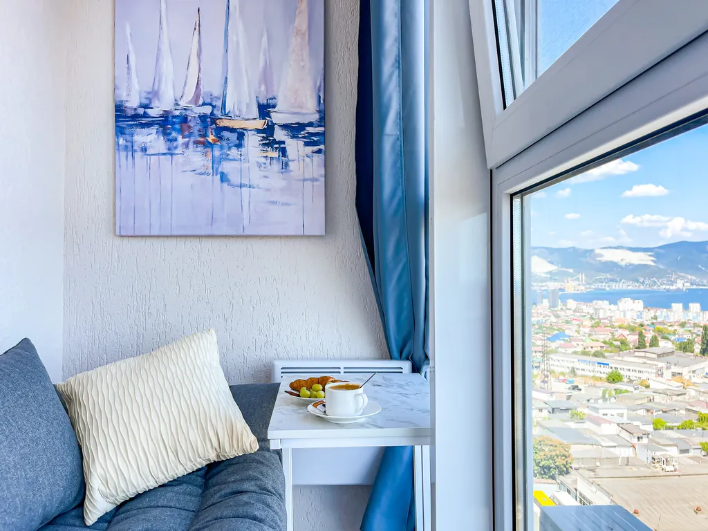 Уютная студия с видом на бухту и море