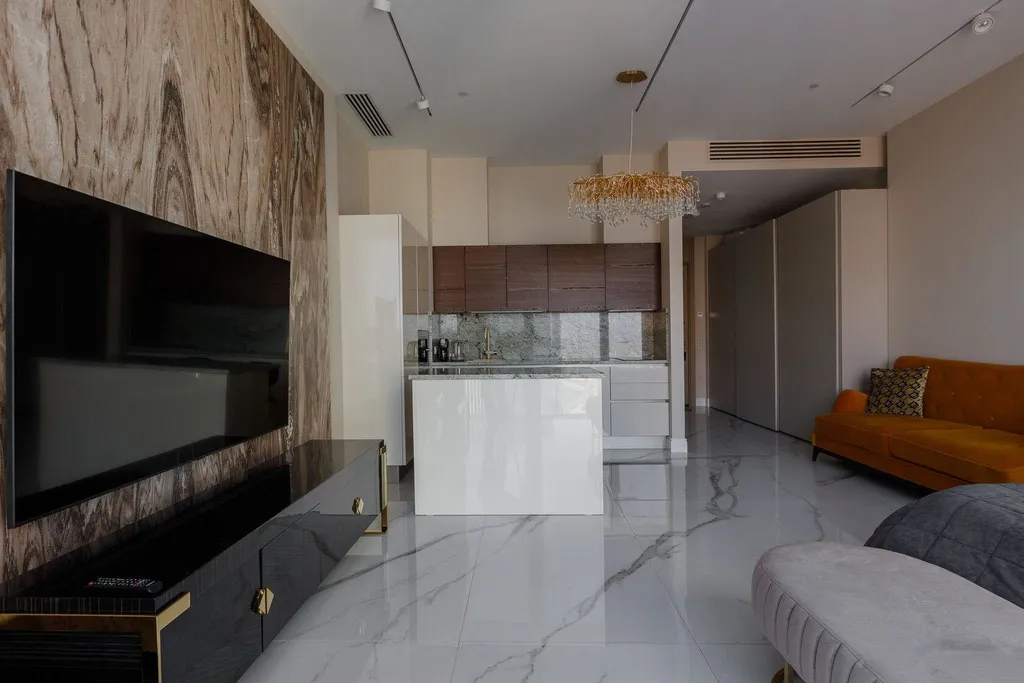 Красивая студия с видом на Москва-Сити