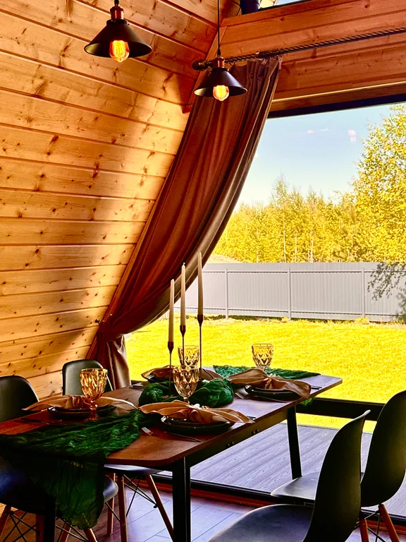 Коттедж Aframe, 2ух этажный дом, глэмпинг — Казань