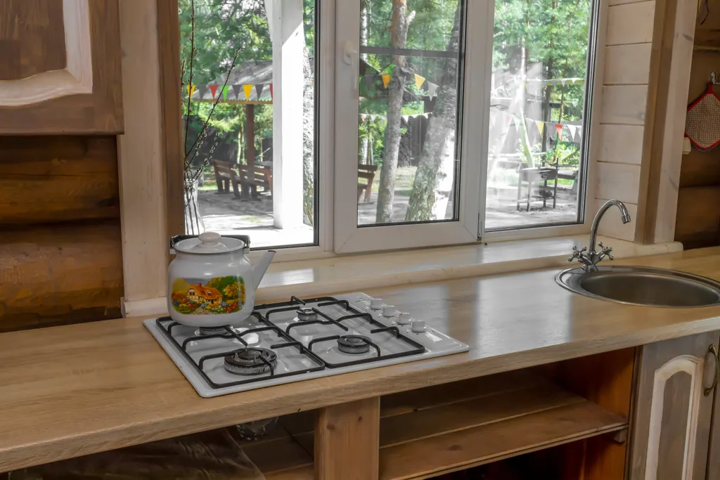 Большой дом для 16 человек в лесу на берегу реки