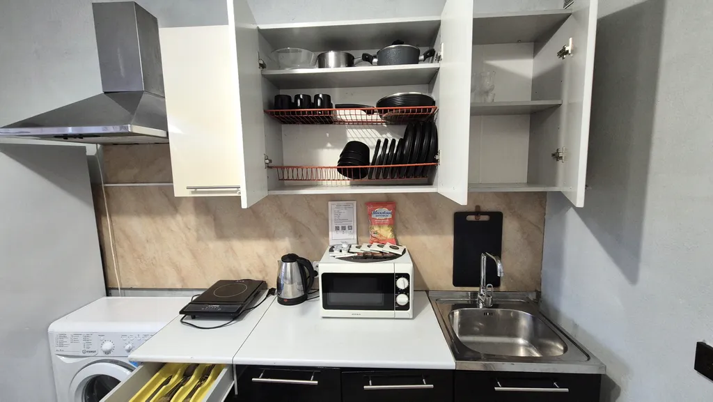 Уютная квартира в новостройке с тремя спальными местами