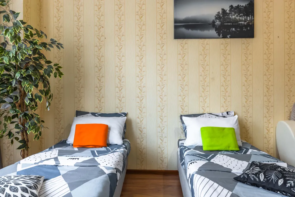 По домашнему уютная, чистая квартира