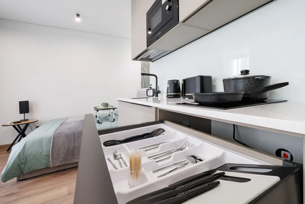 Апартаменты ЛАФА2 с лоджией для 1-2 человек