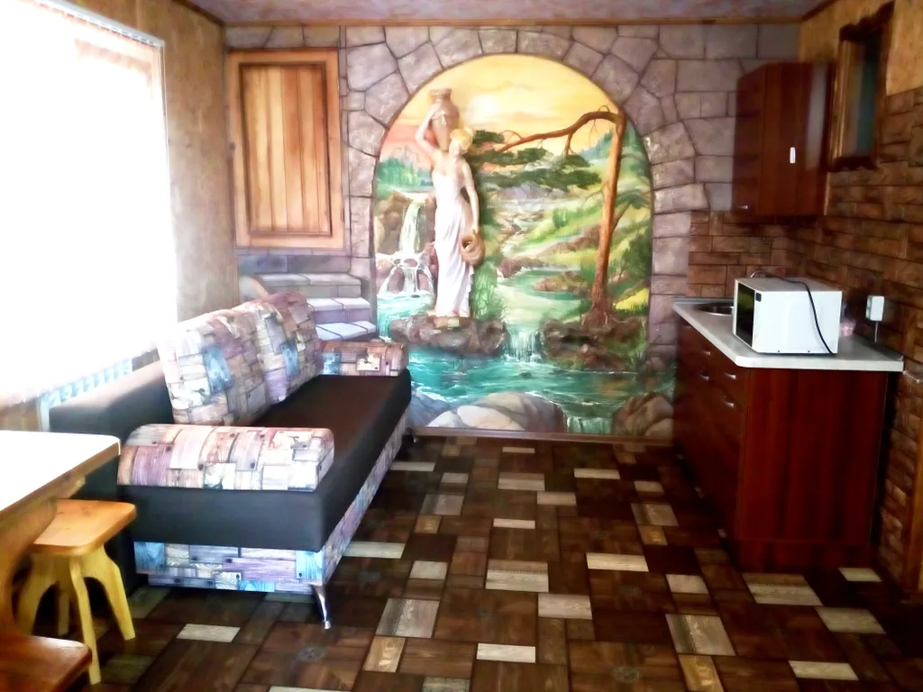 Трёхместный номер с 2 отдельными кроватями с видом на горы