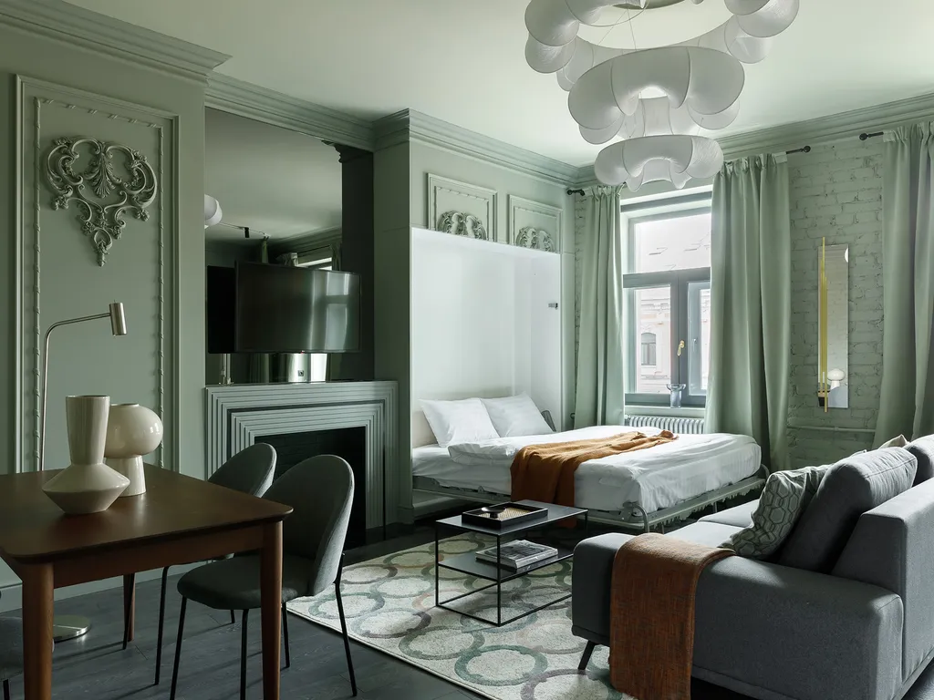 Апартамент с 1 спальней и балконом на Невском проспекте