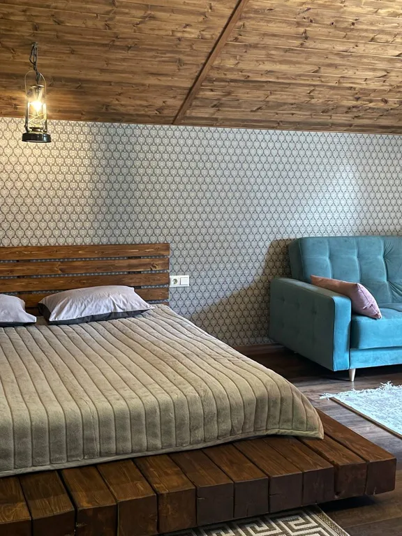 Уютная студия люкс с панорамными окнами с видом на горы